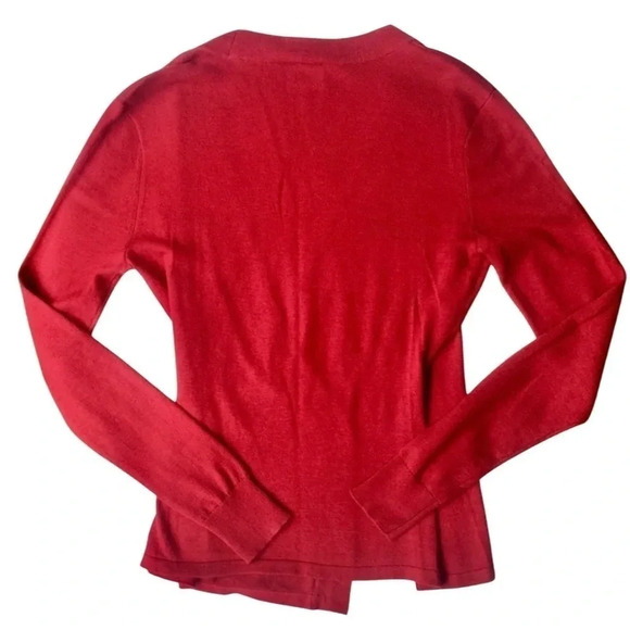 Cabi Ballet Wrap Heathered Rhubarb Sweater - Picture 5 of 5